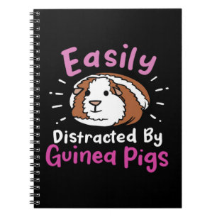 Easily Distracted By Guinea Pigs Cute Pet Lover Notitieboek