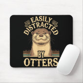 Easily Distracted By Otters Funny Otters Lovers Jo Muismat (Met muis)