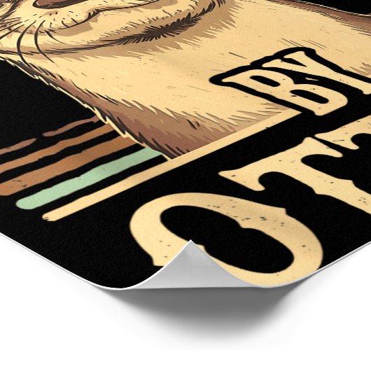 Easily Distracted By Otters Funny Otters Lovers Jo Poster (Hoek)