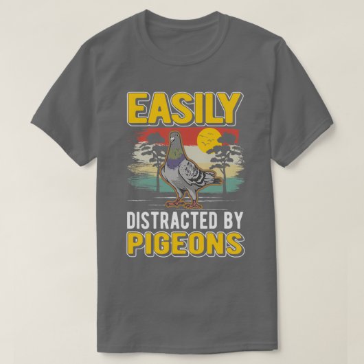 Easily Distracted By Pigeonx27s Pigeon Whisperer T-shirt (Design voorkant)