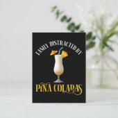 Easily Distracted By Pina Coladas Briefkaart (Staand voorkant)