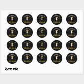Easily Distracted By Pina Coladas Ronde Sticker (Vel)