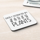 Easily Distracted by Plants Coaster Set  Bier Onderzetter (Linkerzijde)