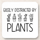 Easily Distracted by Plants Coaster Set  Bier Onderzetter (Voorkant)