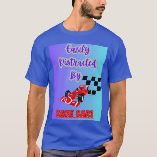 Easily Distracted By Race cars design formula car  T-shirt