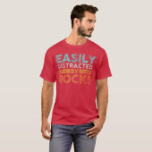 Easily Distracted by Rocks Geology friends T-shirt (Voorkant volledig)