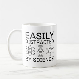 Easily Distracted By Science Koffiemok