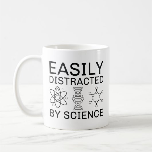 Easily Distracted By Science Koffiemok (Links)