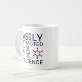 Easily Distracted By Science Koffiemok (Voorkant links)