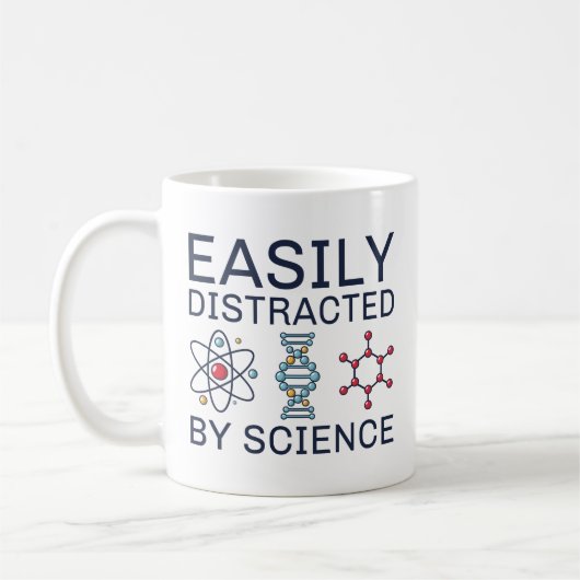 Easily Distracted By Science Koffiemok (Links)