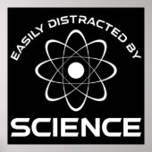 Easily Distracted By Science Poster (Voorkant)
