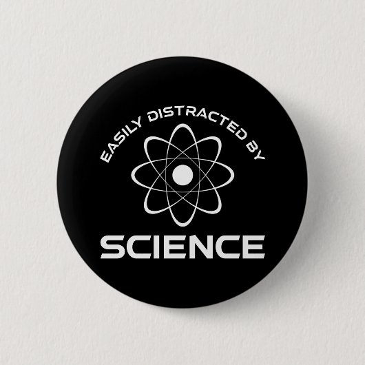 Easily Distracted By Science Ronde Button 5,7 Cm (Voorkant)