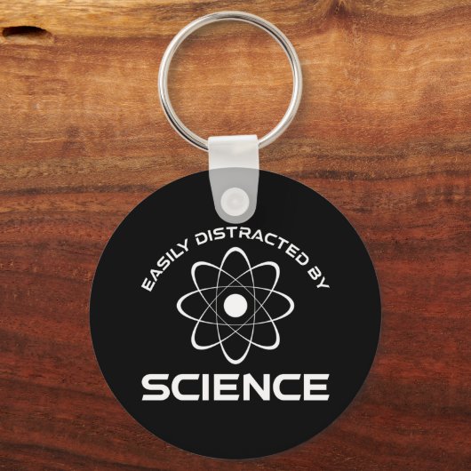 Easily Distracted By Science Sleutelhanger (Voorkant)