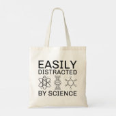 Easily Distracted By Science Tote Bag (Achterkant)