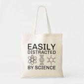 Easily Distracted By Science Tote Bag (Voorkant)