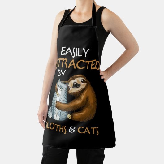 Easily Distracted By Sloths And Cats Sloth Lover Schort (Insitu)