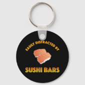 Easily Distracted By Sushi Bars Sleutelhanger (Voorkant)