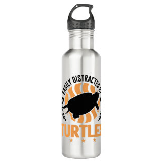 Easily Distracted By Turtles Mini Turtle Waterfles