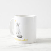 Easily Distracted Cute Cat & Butterfly Design Koffiemok (Voorkant links)