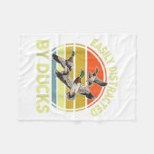 Easily Distracted Duck Hunting Gift Dad Hunter Son Fleece Deken (Voorkant (Horizontaal))