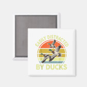 Easily Distracted Duck Hunting Gift Dad Hunter Son Magneet (Voorkant / Achterkant)