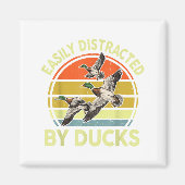 Easily Distracted Duck Hunting Gift Dad Hunter Son Magneet (Voorkant)