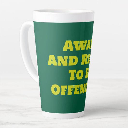 easily offended latte mok (Linkerhoek)