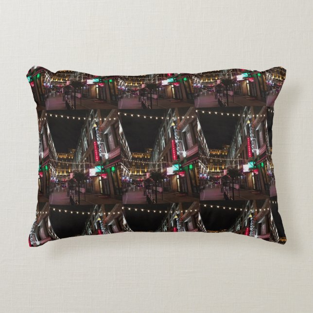 East 4th Street, Cleveland, Ohio Foto Pillow Accent Kussen (Voorkant)