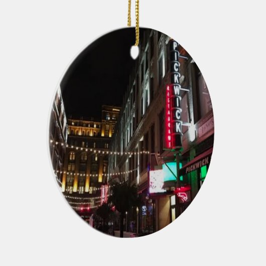 East 4th Street, Cleveland, Ohio Photo Ornament (Rechts)