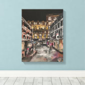 "East 4th Street Moment" Cleveland, Ohio Canvas Afdruk (Insitu (Houten vloer))