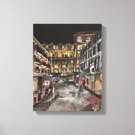 "East 4th Street Moment" Cleveland, Ohio Canvas Afdruk