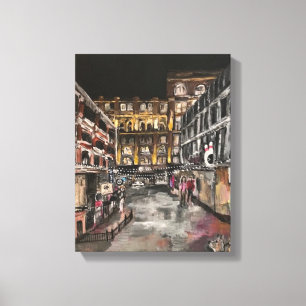 "East 4th Street Moment" Cleveland, Ohio Canvas Afdruk