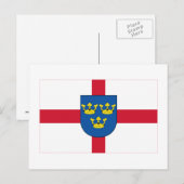 East Anglia Flag Briefkaart (Voorkant / Achterkant)