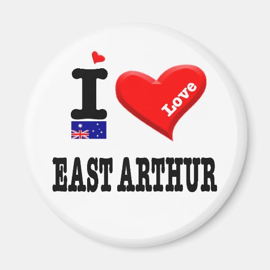 EAST ARTHUR - I Love Magneet (Voorkant)