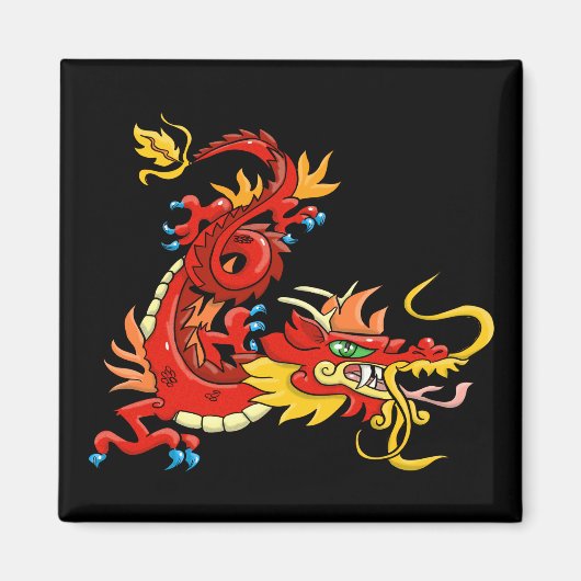 East Asian Dragon Magnet (Voorkant)