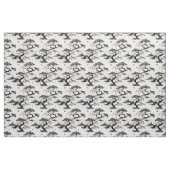 East Asian Ink Wash Fabric Stof (Fat Quarter)