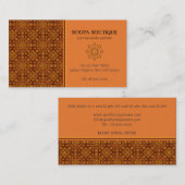 East Asian Rosette Pattern Visitekaartje (Voorkant / Achterkant)