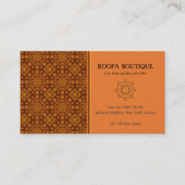 East Asian Rosette Pattern Visitekaartje