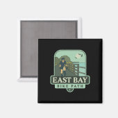 East Bay Bike Path - Rhode Island (fietsen) Magneet (Voorkant / Achterkant)