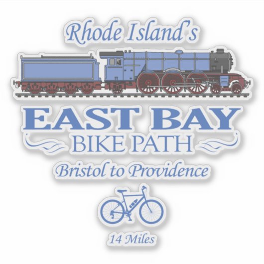East Bay Fietspad (RT2) Sticker (Voorkant)