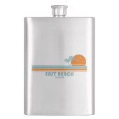 East Beach Georgia Sun Palm Trees Flacon (Voorkant)