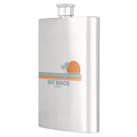 East Beach Georgia Sun Palm Trees Flacon (Links)