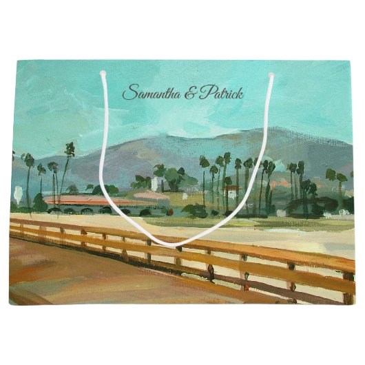 East Beach Santa Barbara Gift Bag Groot Cadeauzakje (Voorkant)