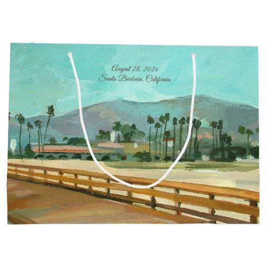 East Beach Santa Barbara Gift Bag Groot Cadeauzakje (Achterkant)