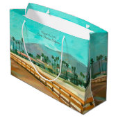 East Beach Santa Barbara Gift Bag Groot Cadeauzakje (Achterkant Gekanteld)
