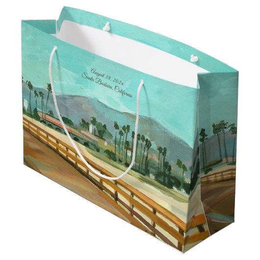 East Beach Santa Barbara Gift Bag Groot Cadeauzakje (Achterkant Gekanteld)