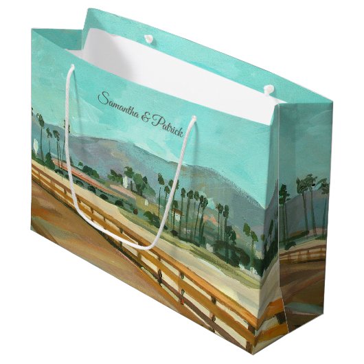 East Beach Santa Barbara Gift Bag Groot Cadeauzakje (Voorkant Gekanteld)