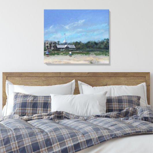 East Beach, St. Simons Island, GA - Canvas Afdrukk (Insitu (Slaapkamer))