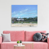 East Beach, St. Simons Island, GA - Canvas Afdrukk Afdruk (Insitu (Woonkamer))