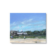 East Beach, St. Simons Island, GA - Canvas Afdrukk